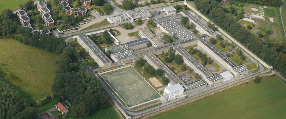 Luftbild der Justizvollzugsanstalt